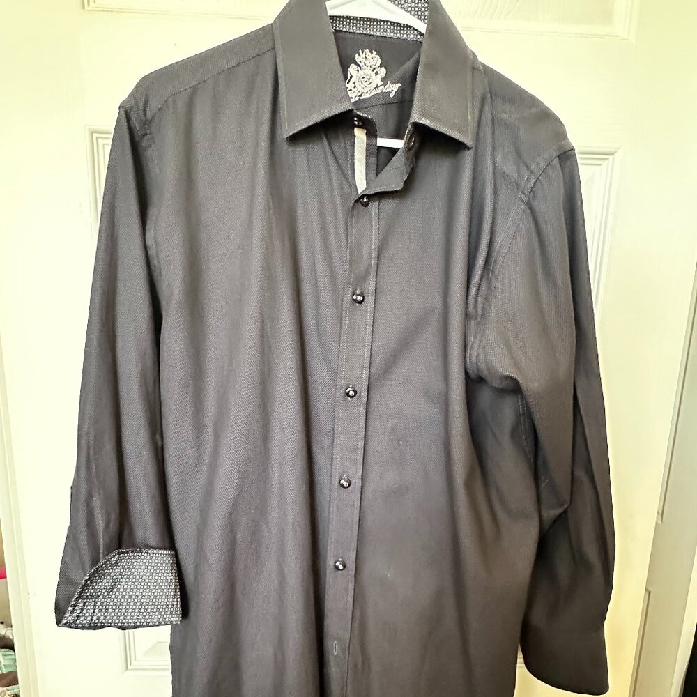 English Laundry Men's Black Dress Shirt, Size 16.5,